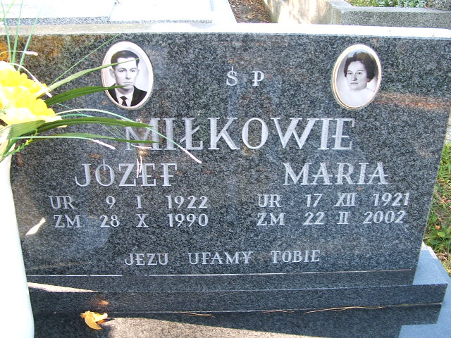 Maria Miłek 1921 Trzebinia - Grobonet - Wyszukiwarka osób pochowanych