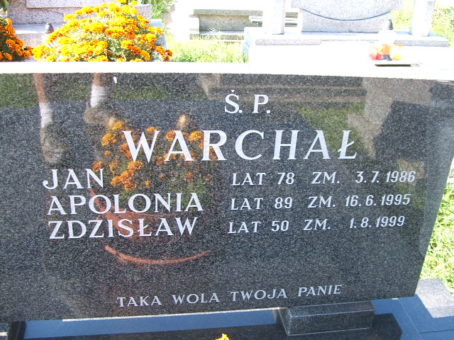 Jan Warchał 1908 Trzebinia - Grobonet - Wyszukiwarka osób pochowanych