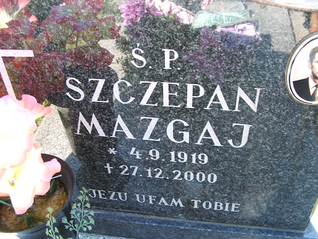 Grób Szczepan Mazgaj