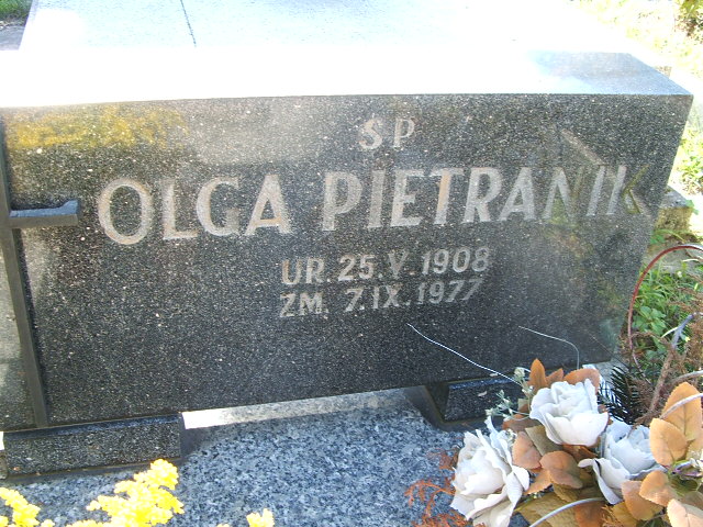 Olga Pietranik 1908 Trzebinia - Grobonet - Wyszukiwarka osób pochowanych