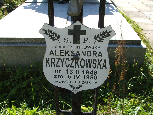 Aleksandra Krzyczkowska 1946 Trzebinia - Grobonet - Wyszukiwarka osób pochowanych