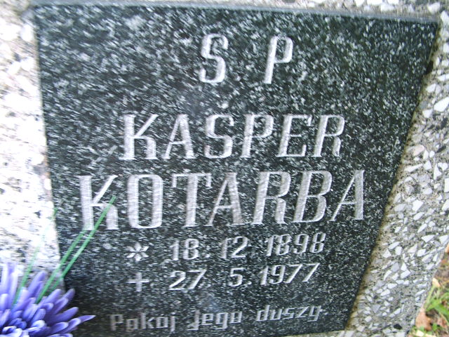 Kasper Kotarba 1898 Trzebinia - Grobonet - Wyszukiwarka osób pochowanych