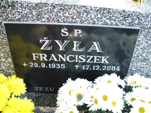 Franciszek Żyła 1935 Trzebinia - Grobonet - Wyszukiwarka osób pochowanych