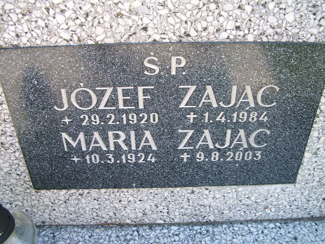 Józef Zając 1920 Trzebinia - Grobonet - Wyszukiwarka osób pochowanych