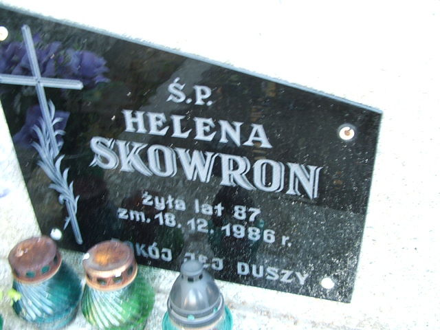 Helena Skowron 1899 Trzebinia - Grobonet - Wyszukiwarka osób pochowanych