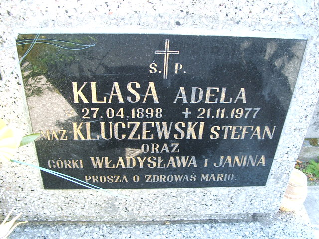 Adela Klasa 1898 Trzebinia - Grobonet - Wyszukiwarka osób pochowanych