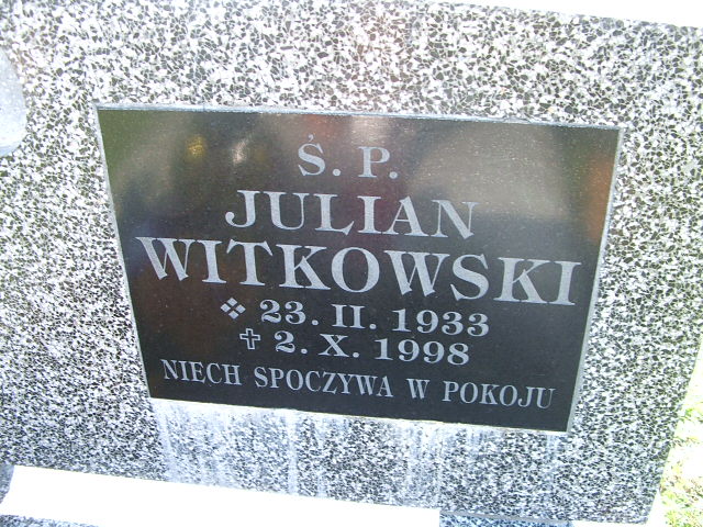 Julian Witkowski 1933 Trzebinia - Grobonet - Wyszukiwarka osób pochowanych