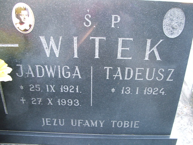 Barbara Witek 1952 Trzebinia - Grobonet - Wyszukiwarka osób pochowanych