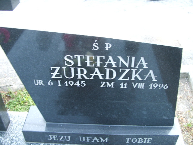 Stefania Żuradzka 1945 Trzebinia - Grobonet - Wyszukiwarka osób pochowanych