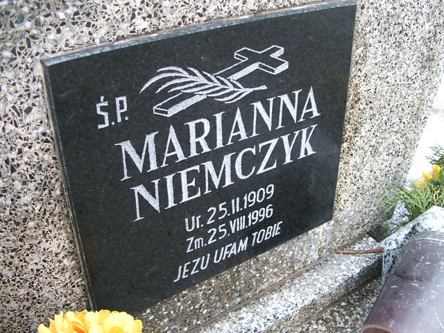Leon Niemczyk 1893 Trzebinia - Grobonet - Wyszukiwarka osób pochowanych