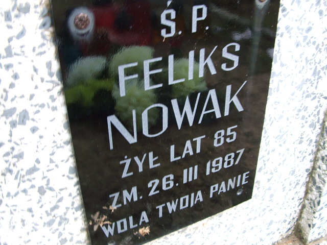 Józef Nowak 1946 Trzebinia - Grobonet - Wyszukiwarka osób pochowanych