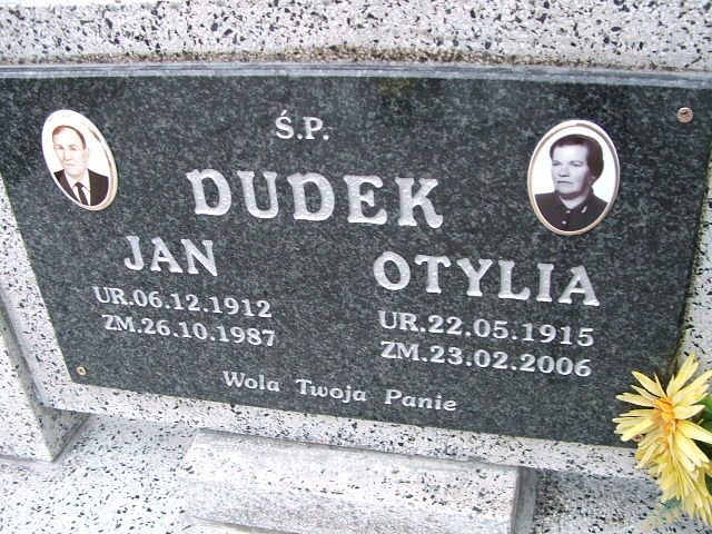 Otylia Dudek 1915 Trzebinia - Grobonet - Wyszukiwarka osób pochowanych