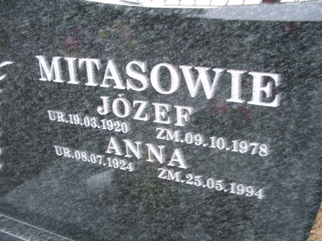 Józef Mitas 1920 Trzebinia - Grobonet - Wyszukiwarka osób pochowanych