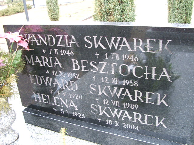 Edward Skwarek 1920 Trzebinia - Grobonet - Wyszukiwarka osób pochowanych