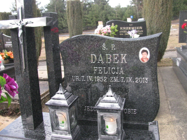 Grób Felicja Dąbek