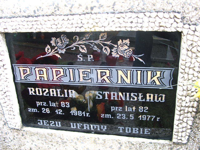 Rozalia Papiernik Trzebinia - Grobonet - Wyszukiwarka osób pochowanych