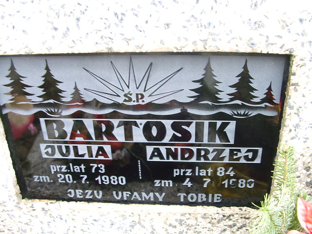 Andrzej Bartosik 1902 Trzebinia - Grobonet - Wyszukiwarka osób pochowanych