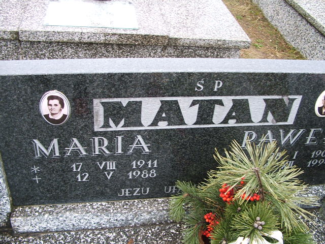 Paweł Matan 1907 Trzebinia - Grobonet - Wyszukiwarka osób pochowanych
