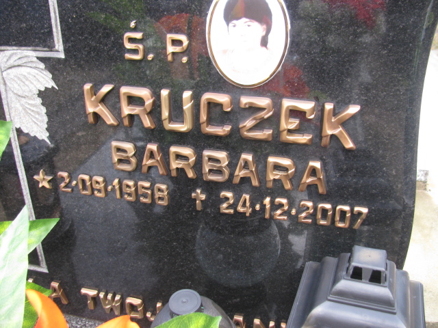 Barbara Kruczek 1958 Trzebinia - Grobonet - Wyszukiwarka osób pochowanych