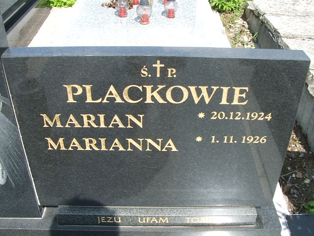 Marianna  Kazimiera Placek 1926 Trzebinia - Grobonet - Wyszukiwarka osób pochowanych