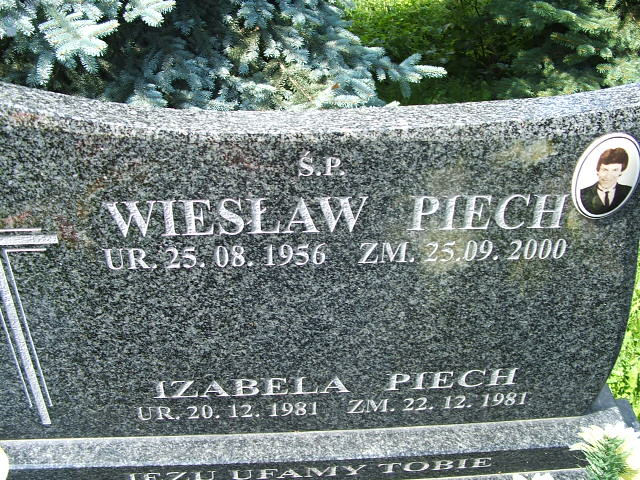 Izabela Piech 1981 Trzebinia - Grobonet - Wyszukiwarka osób pochowanych