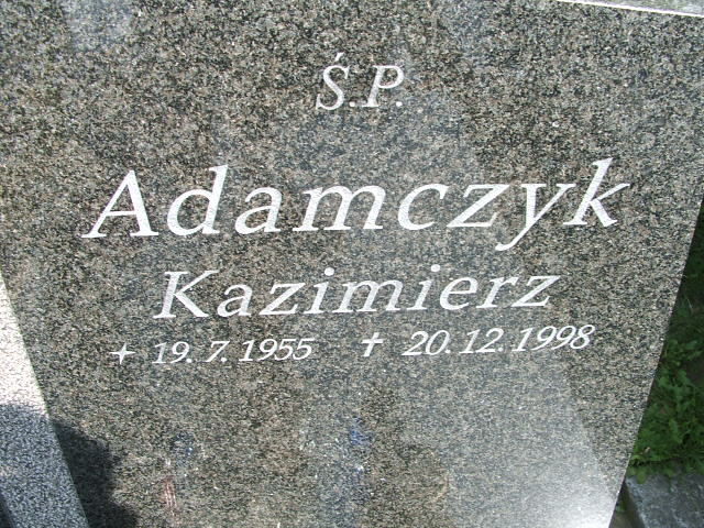 Kazimierz Adamczyk 1955 Trzebinia - Grobonet - Wyszukiwarka osób pochowanych