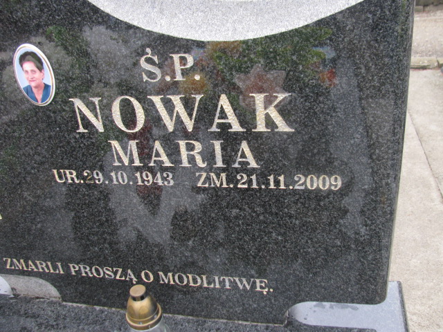 Maria Nowak 1943 Trzebinia - Grobonet - Wyszukiwarka osób pochowanych