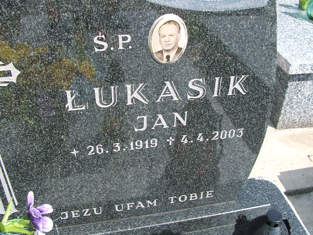 Jan Łukasik 1919 Trzebinia - Grobonet - Wyszukiwarka osób pochowanych