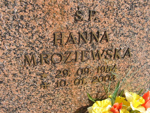 Hanna Mroziewska 1954 Trzebinia - Grobonet - Wyszukiwarka osób pochowanych