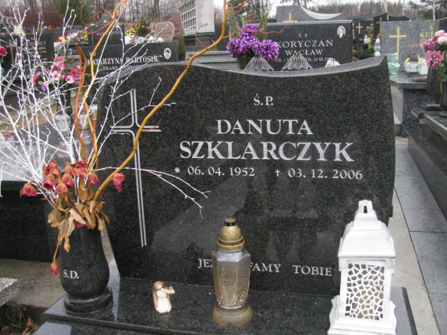 Danuta Szklarczyk  1952 Trzebinia - Grobonet - Wyszukiwarka osób pochowanych