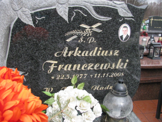 Arkadiusz Franczewski  1977 Trzebinia - Grobonet - Wyszukiwarka osób pochowanych