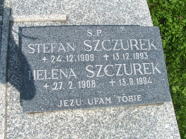 Stefan Szczurek 1909 Trzebinia - Grobonet - Wyszukiwarka osób pochowanych